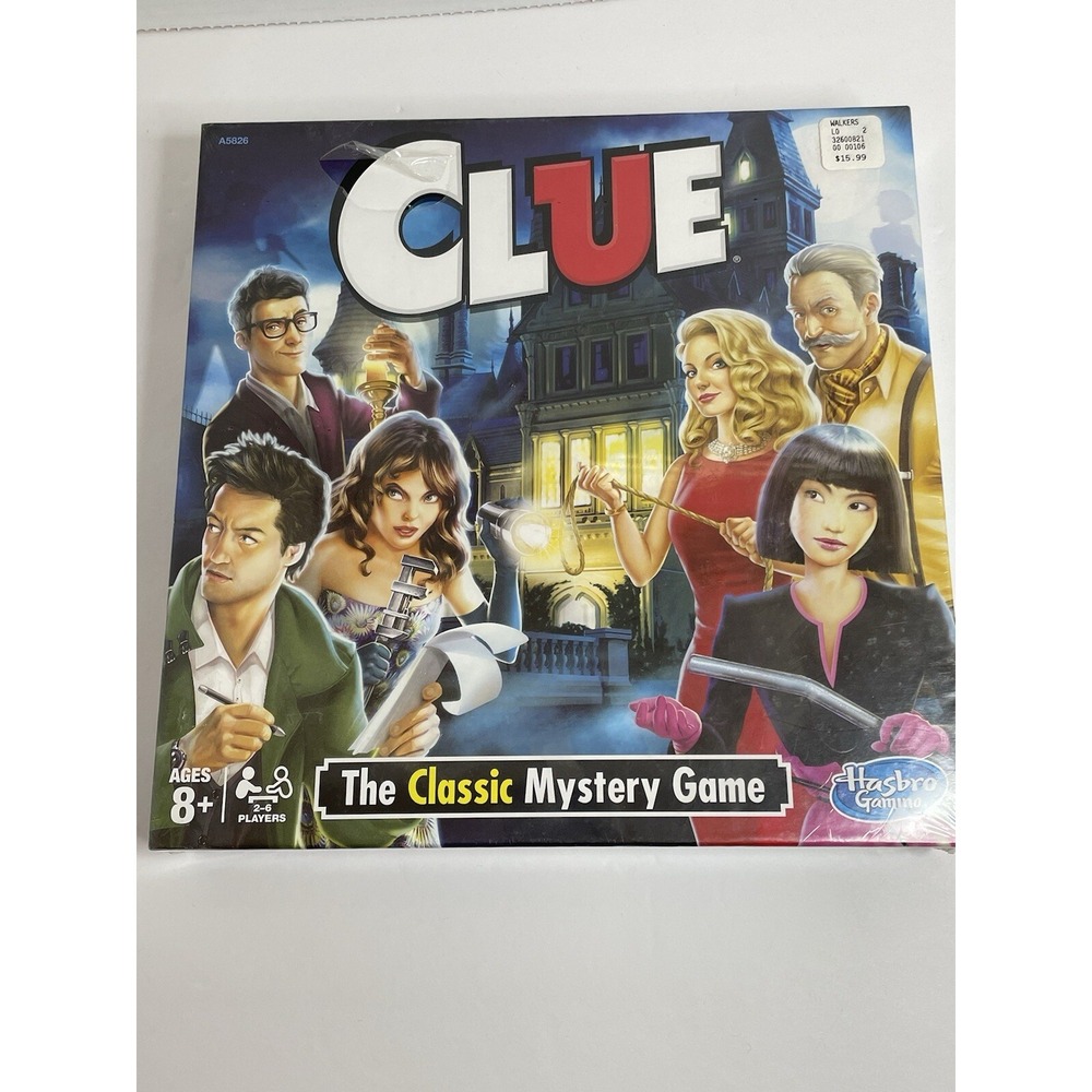 Hasbro Clue The Classic Mystery Board Game 2018 New Sealed